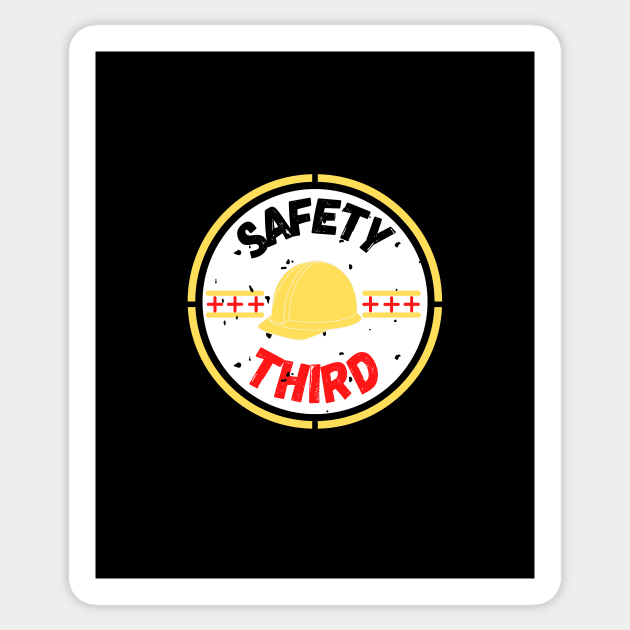 SAFETY THIRD Sticker by shopcherroukia